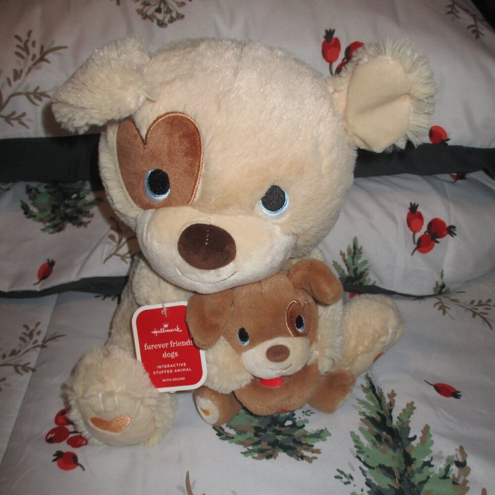 Hallmark Furever Friends Dog Duo Singing Interactive Valentine's 11"  Video